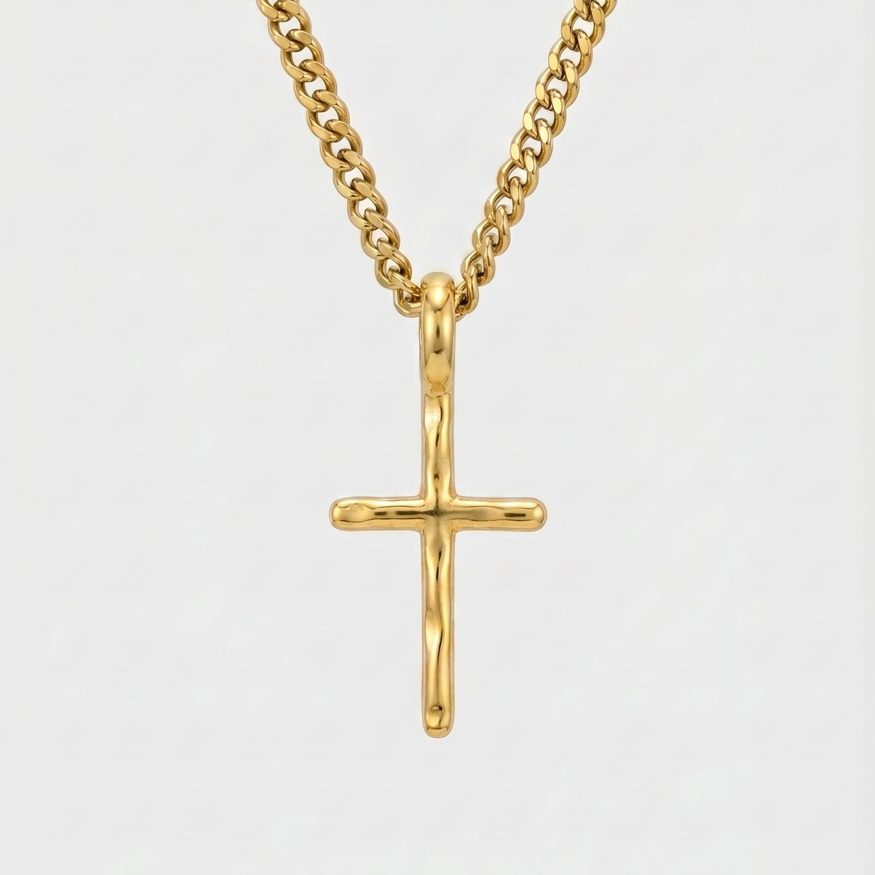 Firenze Cross Necklace Gold
