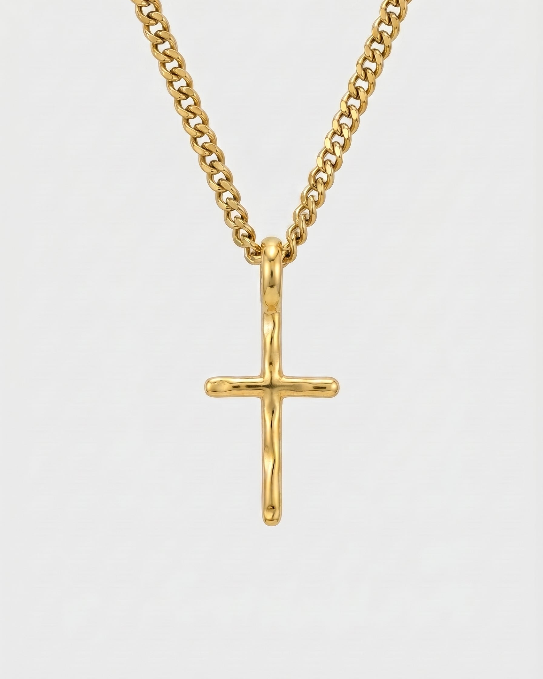 Firenze Cross Necklace Gold