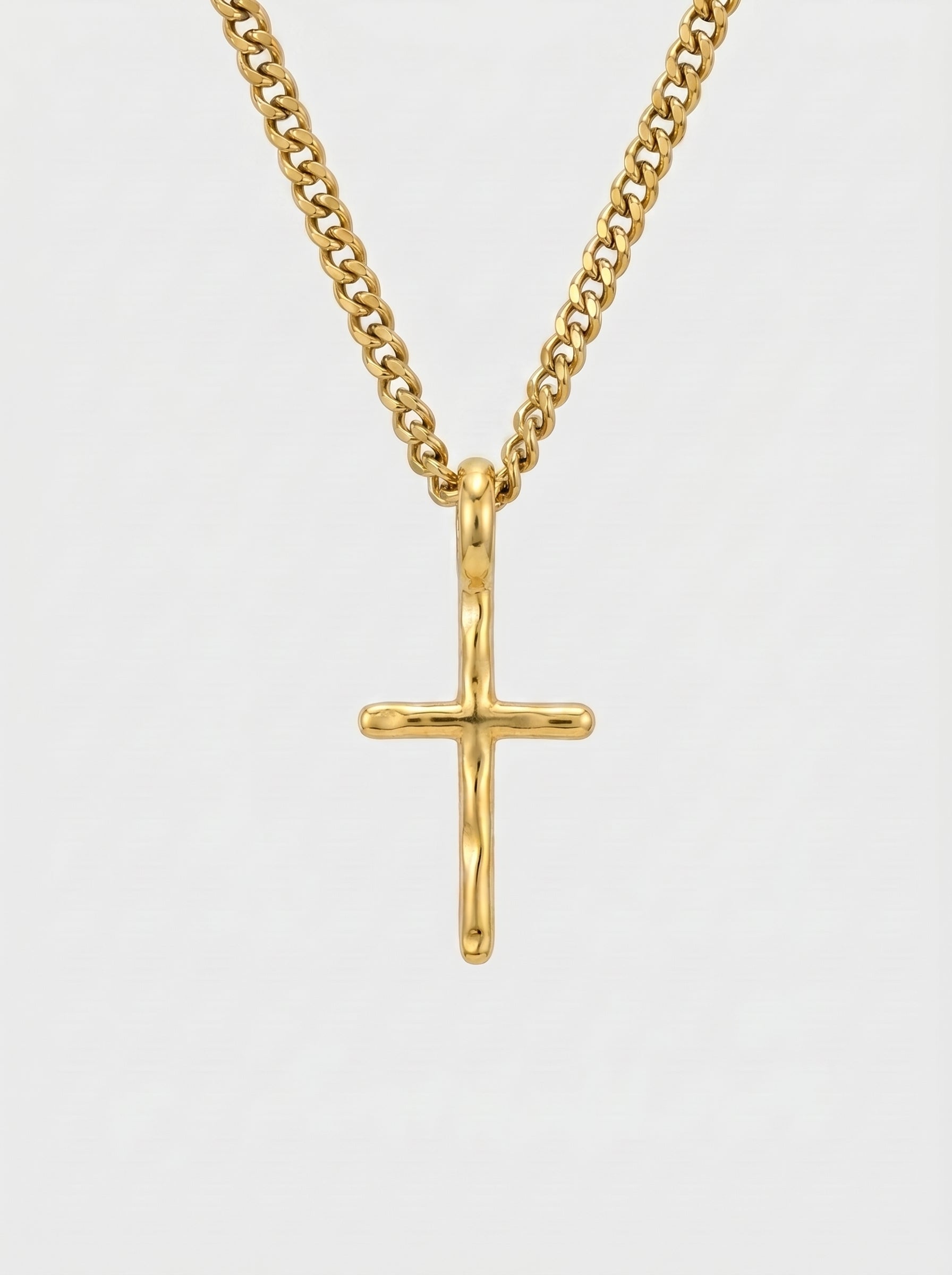 Firenze Cross Necklace Gold
