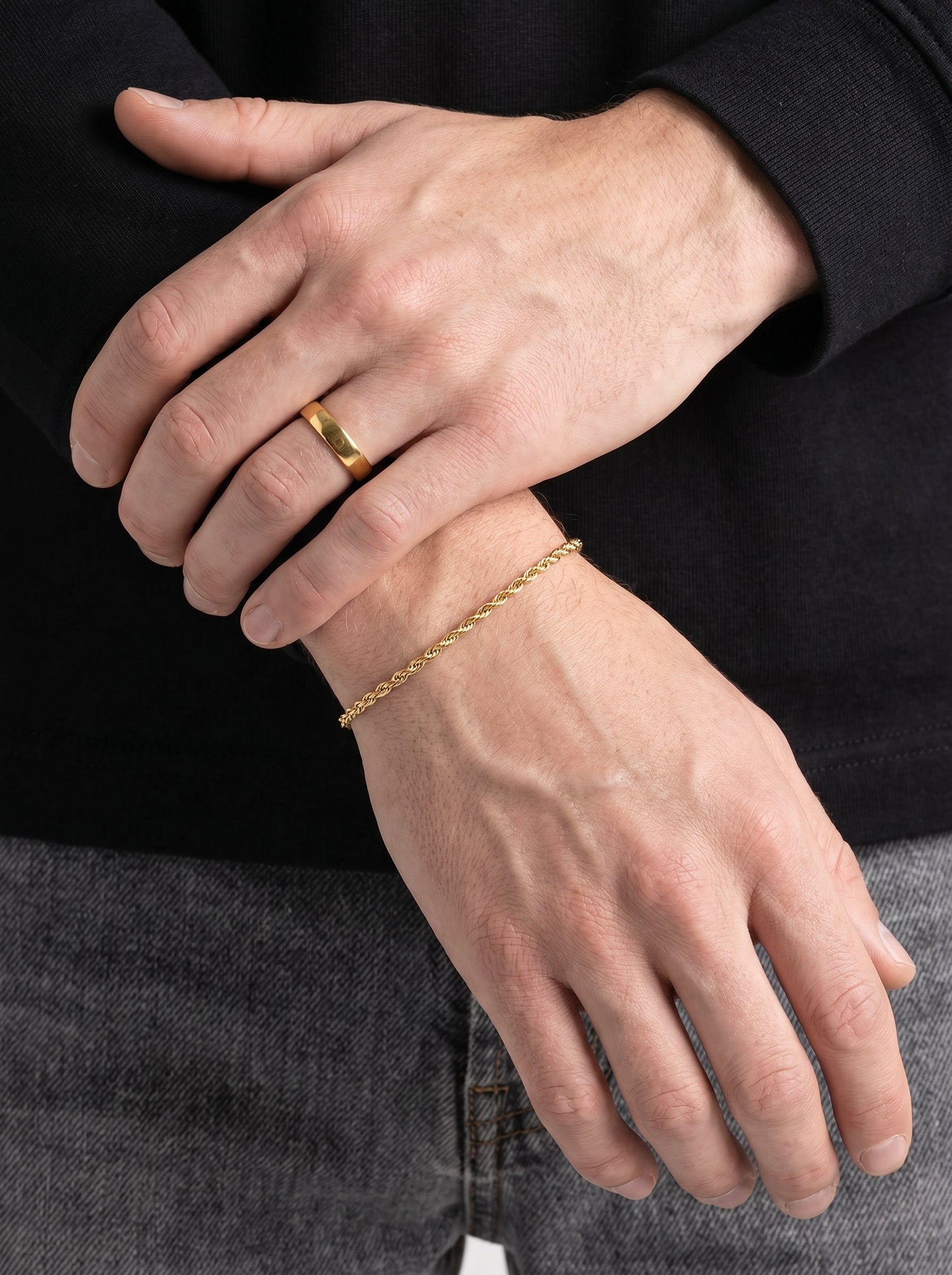 Genova Rope Bracelet Gold